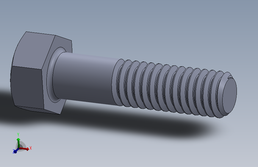UNC 六角螺栓-Hex Bolt 0.3125-18 x 1.250.SLDPRT
