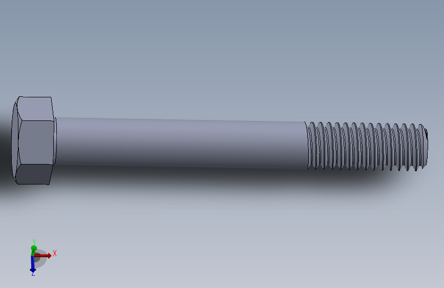 UNC 六角螺栓-Hex Bolt 0.3125-18 x 2.5.SLDPRT