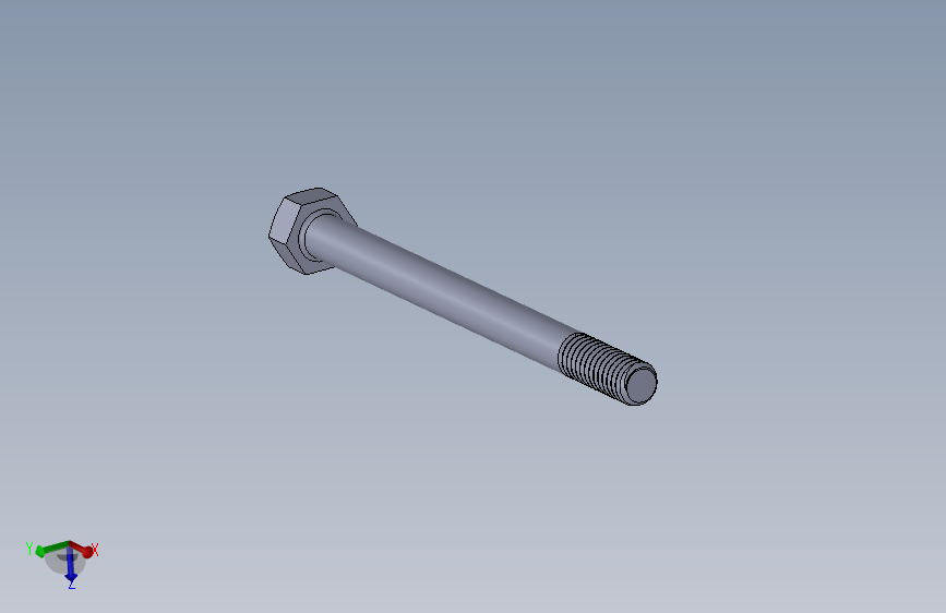 UNC 六角螺栓-Hex Bolt 0.3125-18 x 4.SLDPRT