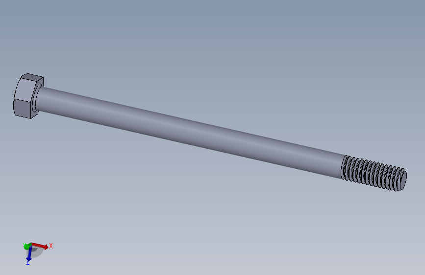 UNC 六角螺栓-Hex Bolt 0.3125-18 x 5.SLDPRT