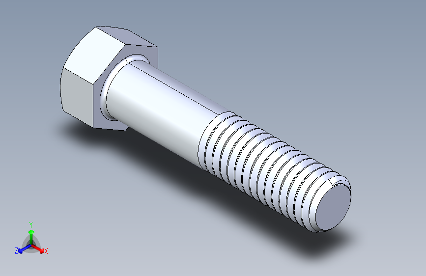 UNC 六角螺栓-Hex Bolt 0.4375-14 x 2