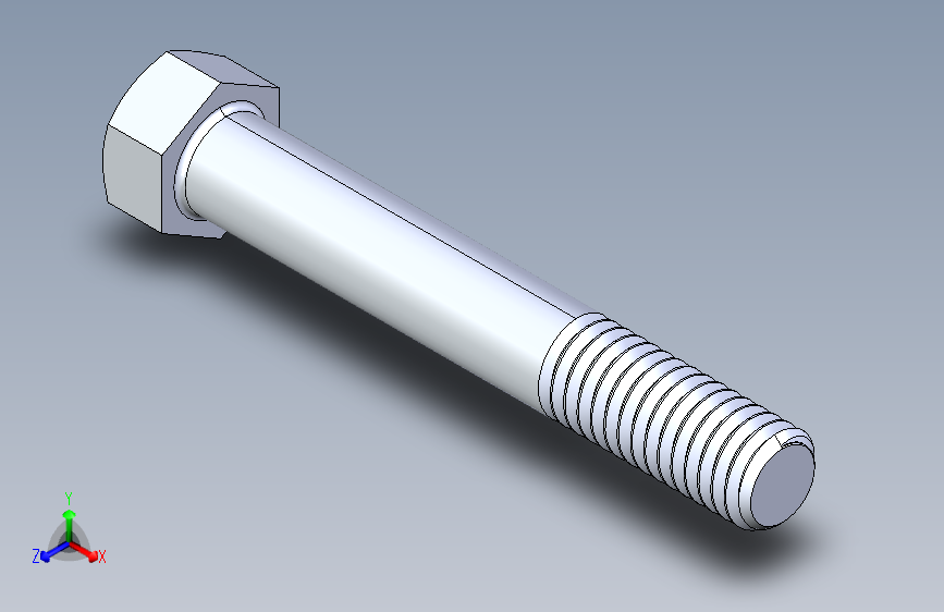 UNC 六角螺栓-Hex Bolt 0.4375-14 x 3