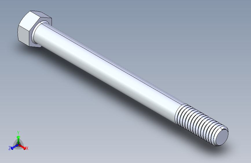 UNC 六角螺栓-Hex Bolt 0.4375-14 x 5
