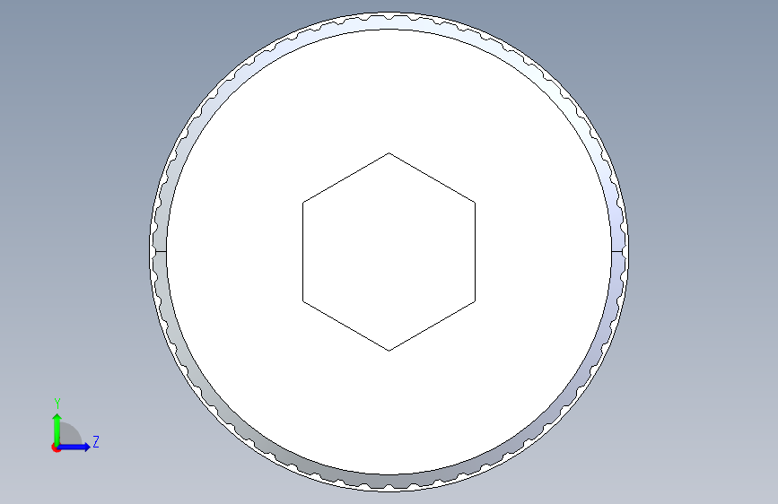 公制SH螺栓选择(DME)-SB DME PM8 x25.STEP 左侧视图