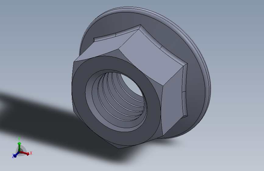 公制法兰螺母-FN M10x1.5.SLDPRT