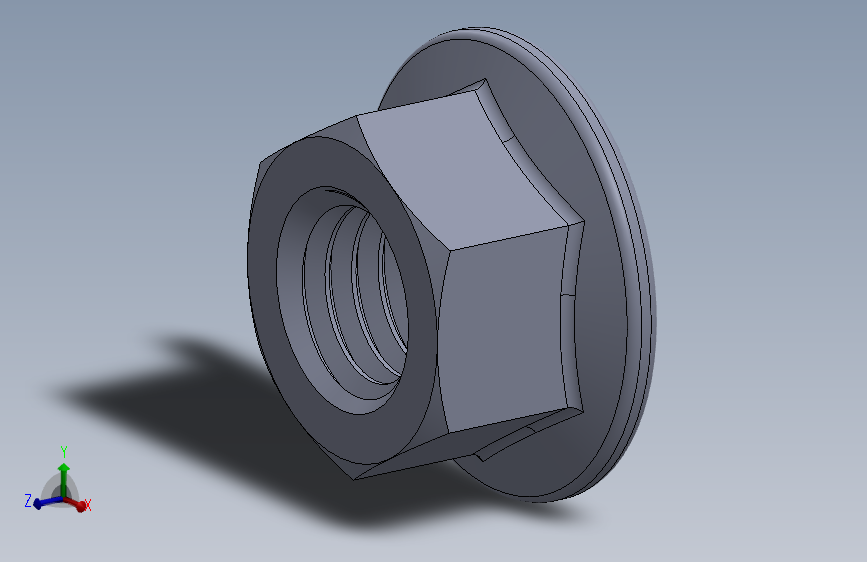 公制法兰螺母-FN M12x1.75.SLDPRT