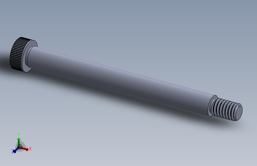 内六角螺螺栓-SB 0.3125-18 x 3.5.SLDPRT