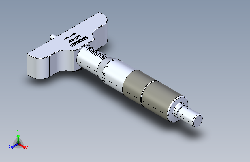 深度千分尺-Depth Micrometer Mitutoyo 0.01.STEP