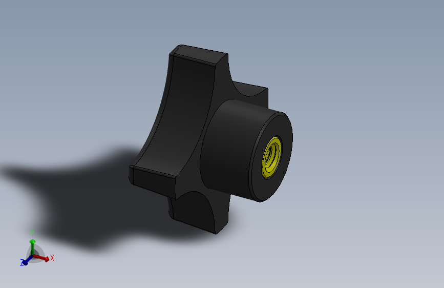 塑料旋钮-Plastic Hand Knob 285-301.SLDPRT