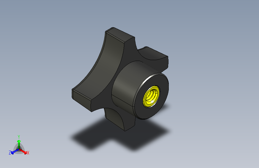塑料旋钮-Plastic Hand Knob 285-301.STEP
