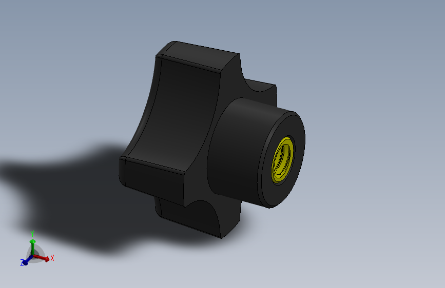 塑料旋钮-Plastic Hand Knob 291-300.SLDPRT