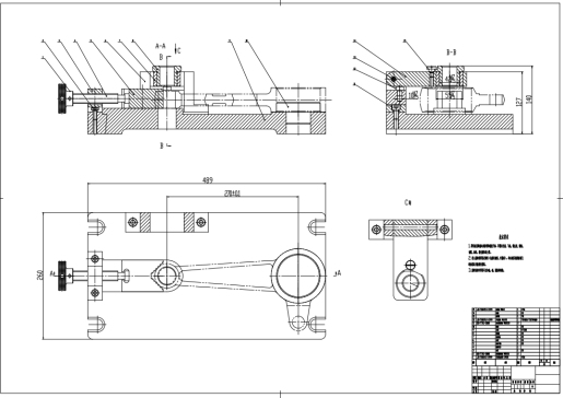 E1032-三孔连杆钻绞Φ35孔夹具设计CAD+说明书