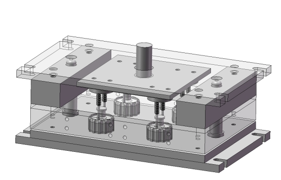 E1033-小波纹手轮压缩模设计三维SW2012带参+CAD+说明书