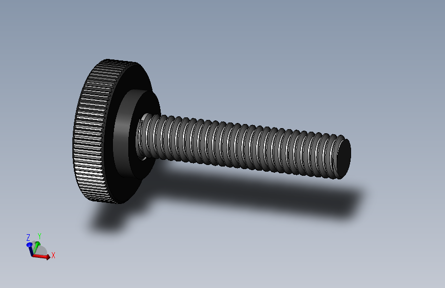 滚花旋钮-Knurled Knob 0.312x1.000x1.500.SLDPRT