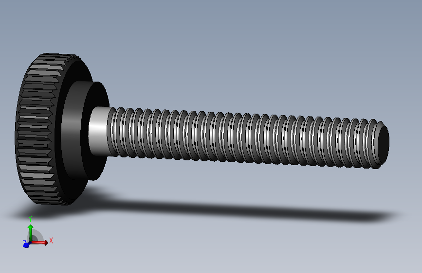 滚花旋钮-Knurled Knob 8-32x0.5x1.SLDPRT
