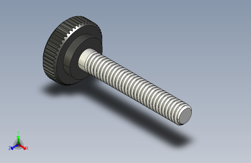 滚花旋钮-Knurled Knob 8-32x0.5x1.STEP