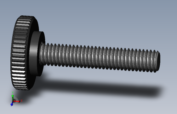滚花旋钮-Knurled Knob 10-32x0.625x1.000.SLDPRT