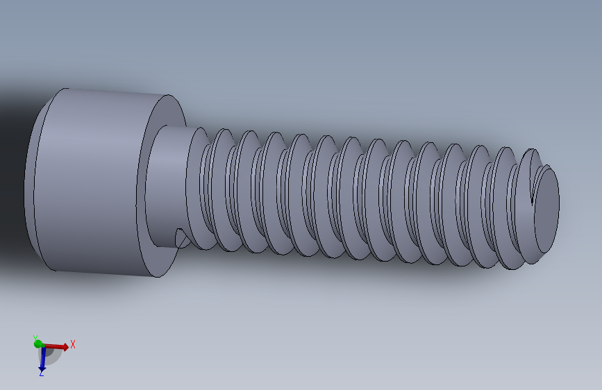 粗螺纹 SHCS 螺钉-SHCS 10-24.x0.6.25.SLDPRT