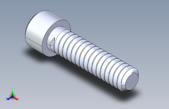 粗螺纹 SHCS 螺钉-SHCS 10-24.x0.75.STEP