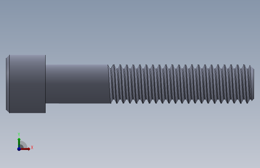 粗螺纹 SHCS 螺钉-SHCS 9.525.x16x2.SLDPRT_SOLIDWORKS 2019_模型图纸下载 – 懒石网