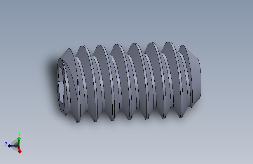 UNC 平头紧定螺钉-UNC SET SCREW 6-32 x0.250.SLDPRT
