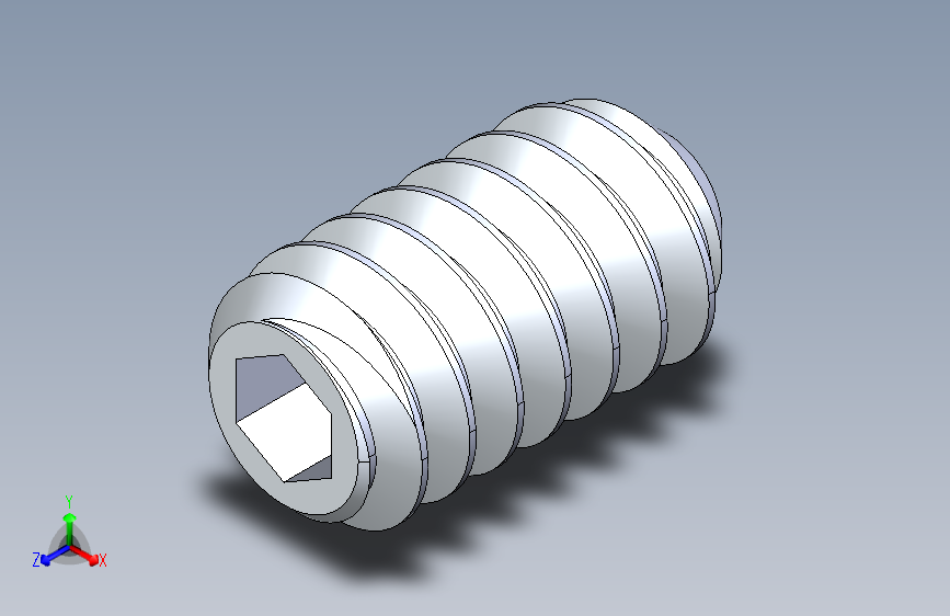 UNC 平头紧定螺钉-UNC SET SCREW 6-32 x0.250.STEP