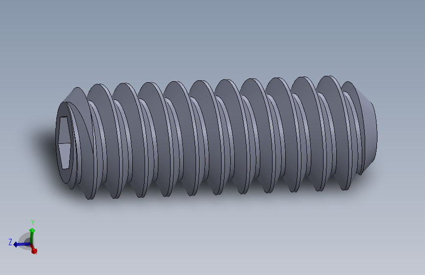 UNC 平头紧定螺钉-UNC SET SCREW 6-32 x0.375.SLDPRT