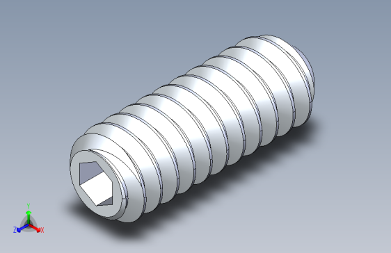 UNC 平头紧定螺钉-UNC SET SCREW 6-32 x0.375.STEP