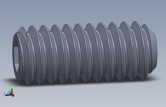 UNC 平头紧定螺钉-UNC SET SCREW 8-32 x0.375.SLDPRT