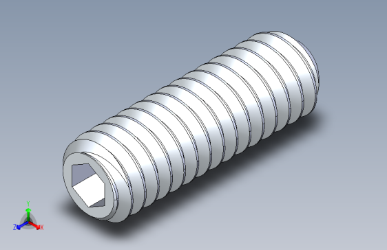 UNC 平头紧定螺钉-UNC SET SCREW 8-32 x0.500.STEP