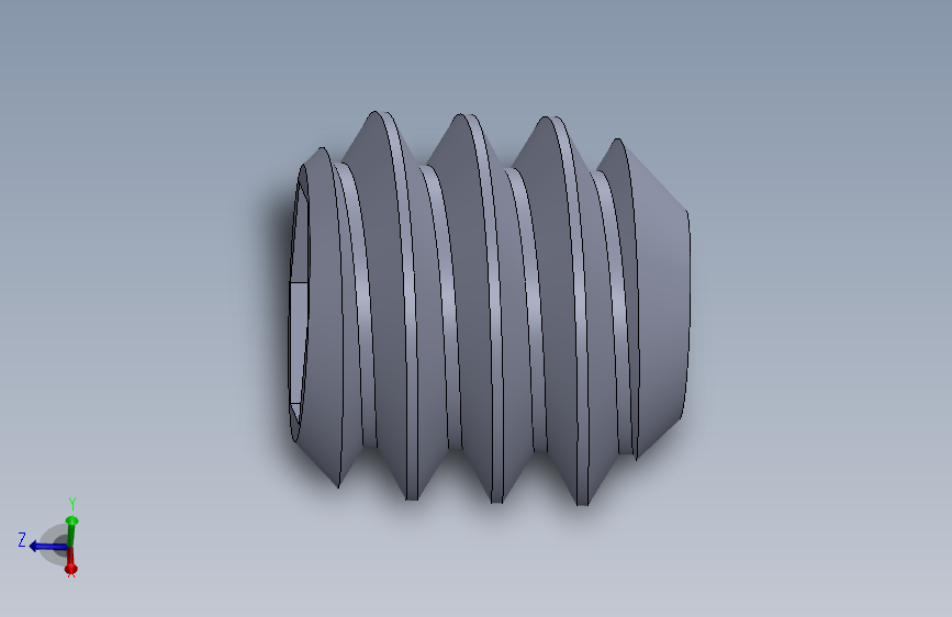 UNC 平头紧定螺钉-UNC SET SCREW 10-24 x0.187.SLDPRT
