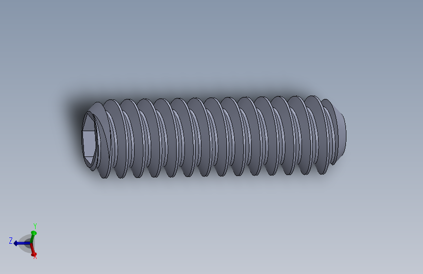 UNC 平头紧定螺钉-UNC SET SCREW 10-24 x0.625.SLDPRT