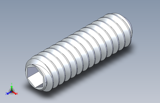 UNC 平头紧定螺钉-UNC SET SCREW 10-24 x0.625.STEP