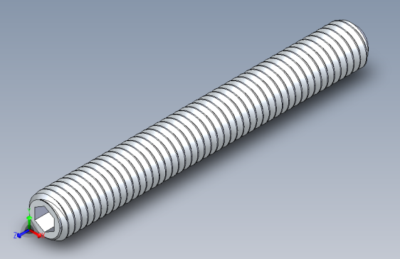 UNC 平头紧定螺钉-UNC SET SCREW 0.375 x3.000.STEP