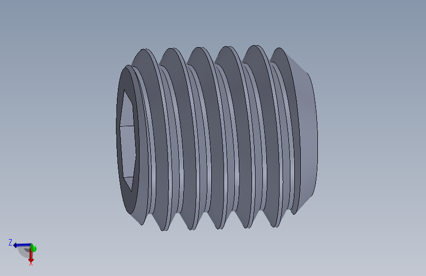 UNC 平头紧定螺钉-UNC SET SCREW 0.500 x0.500.SLDPRT