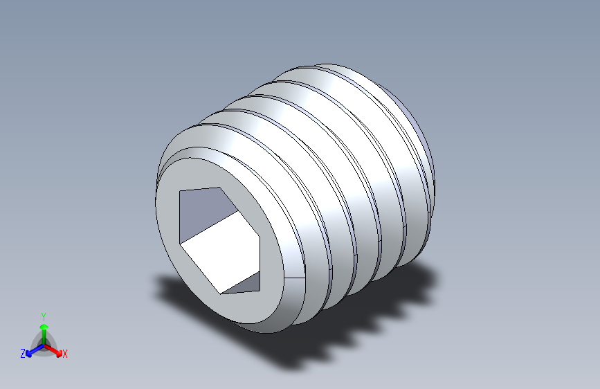 UNC 平头紧定螺钉-UNC SET SCREW 0.500 x0.500.STEP