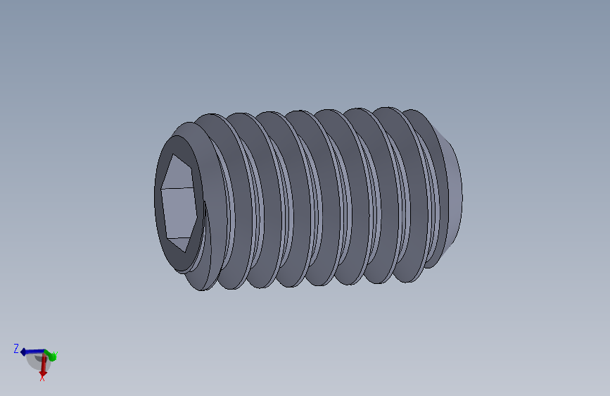 UNC 平头紧定螺钉-UNC SET SCREW 0.3125 x0.500.SLDPRT