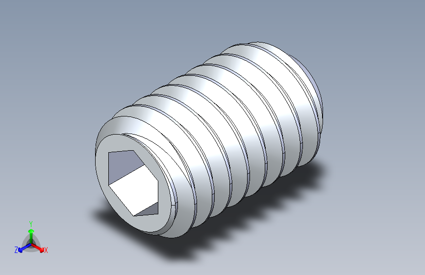 UNC 平头紧定螺钉-UNC SET SCREW 0.3125 x0.500.STEP