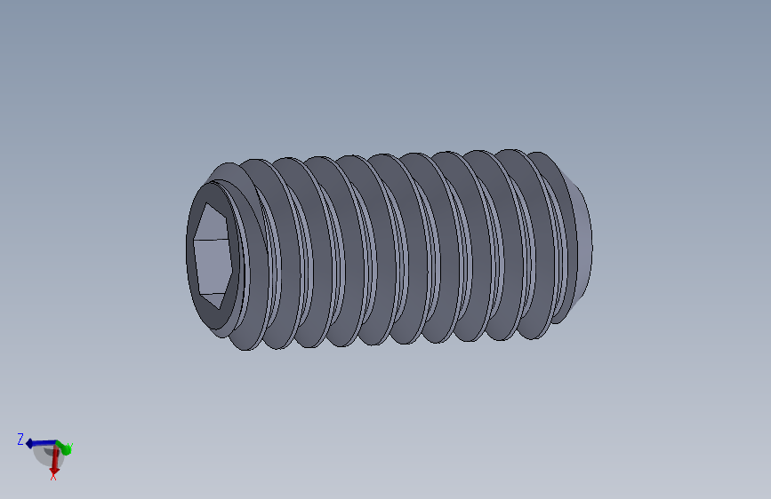 UNC 平头紧定螺钉-UNC SET SCREW 0.3125 x0.625.SLDPRT