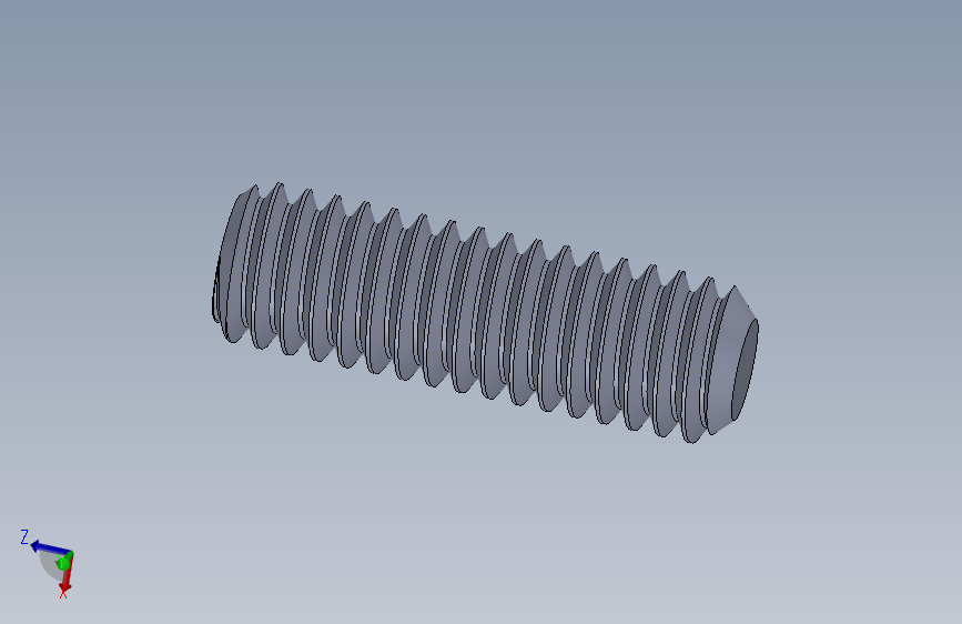 UNC 平头紧定螺钉-UNC SET SCREW 0.3125 x1.000.SLDPRT
