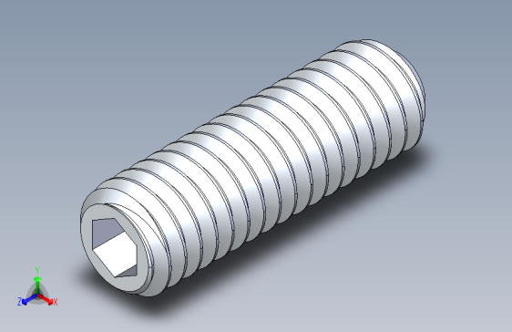 UNC 平头紧定螺钉-UNC SET SCREW 0.3125 x1.000.STEP