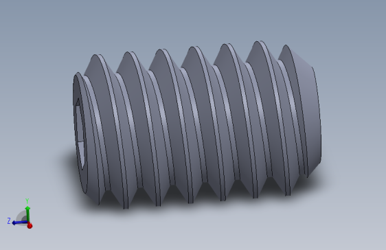 UNC 平头紧定螺钉-UNC SET SCREW 2-58 x 3.18.SLDPRT
