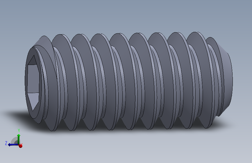 UNC 平头紧定螺钉-UNC SET SCREW 5-40 x0.250.SLDPRT