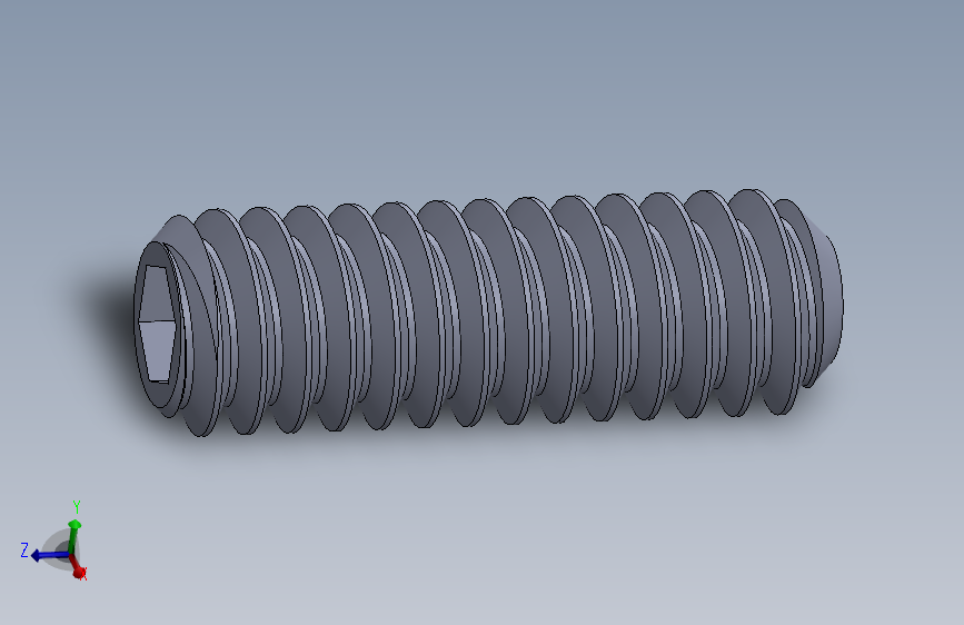 UNC 平头紧定螺钉-UNC SET SCREW 5-40 x0.375.SLDPRT