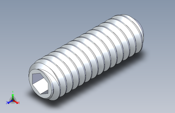 UNC 平头紧定螺钉-UNC SET SCREW 5-40 x0.375.STEP