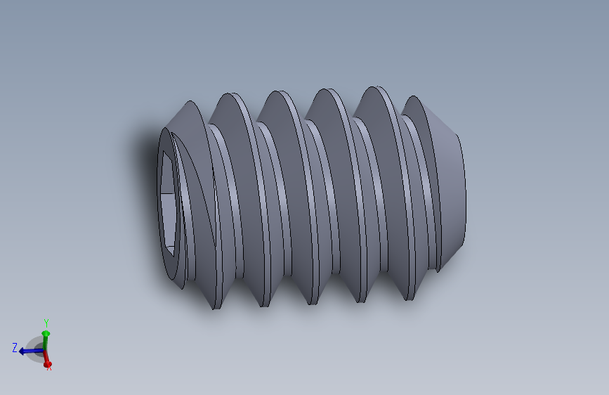 UNC 平头紧定螺钉-UNC SET SCREW 6-32 x0.187.SLDPRT