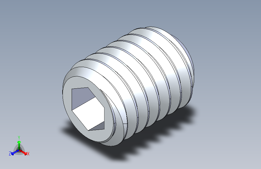 UNC 平头紧定螺钉-UNC SET SCREW 0.375 x0.500.STEP