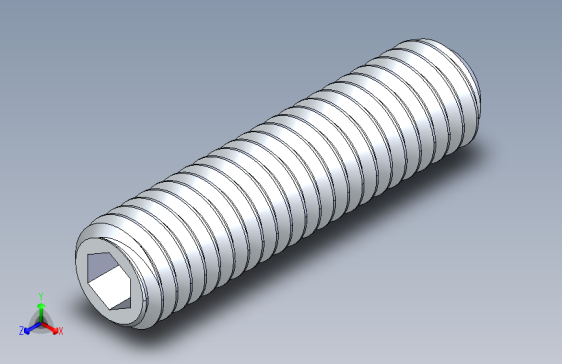 UNC 平头紧定螺钉-UNC SET SCREW 0.375 x1.500.STEP
