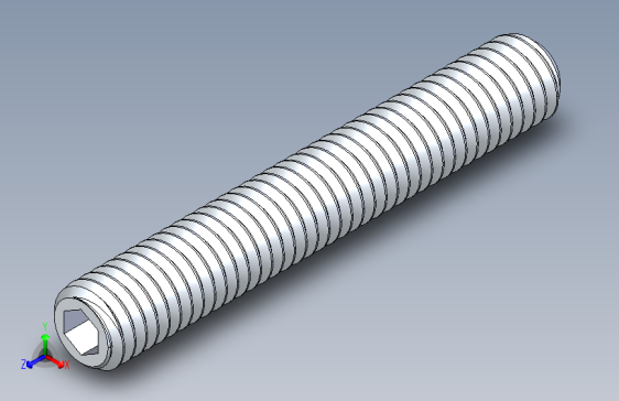 UNC 平头紧定螺钉-UNC SET SCREW 0.375 x2.500.STEP