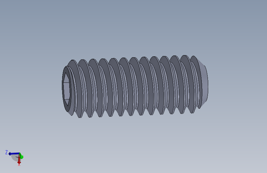 UNC 平头紧定螺钉-UNC SET SCREW 0.3125 x0.750.SLDPRT